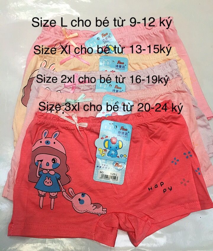 Combo 10 quần đùi chíp cho bé