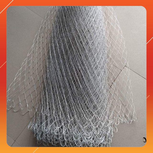 Lưới sợi dù bẹo keo chắc chắn làm vợt đựng cá
