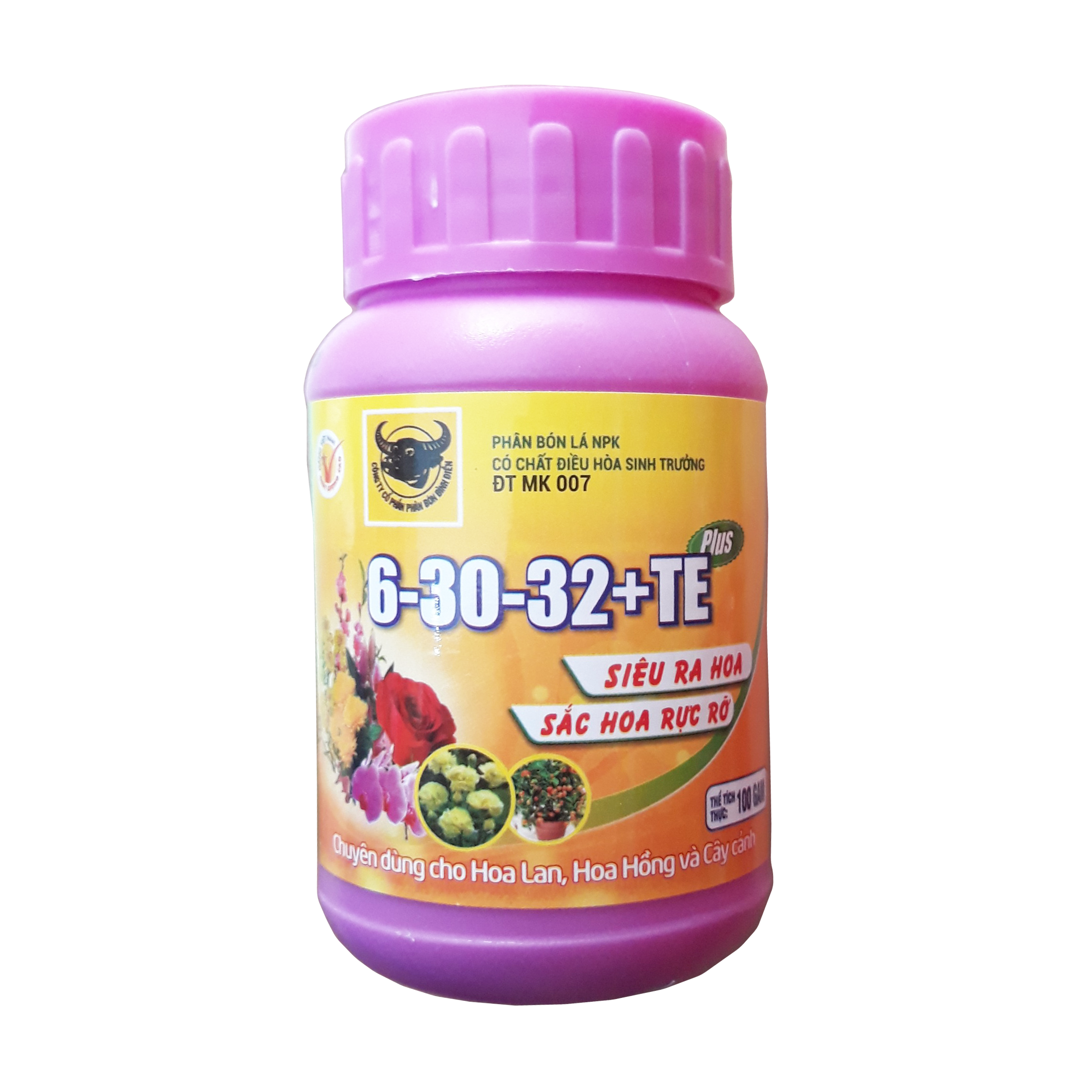 Phân Bón Lá Đầu Trâu Npk Chuyên Dùng Cho Hoa Lan Hồng Và Cây Cảnh Giúp Cây Ra Hoa Rực Rỡ 6-30-32+Te Hủ 100Gr
