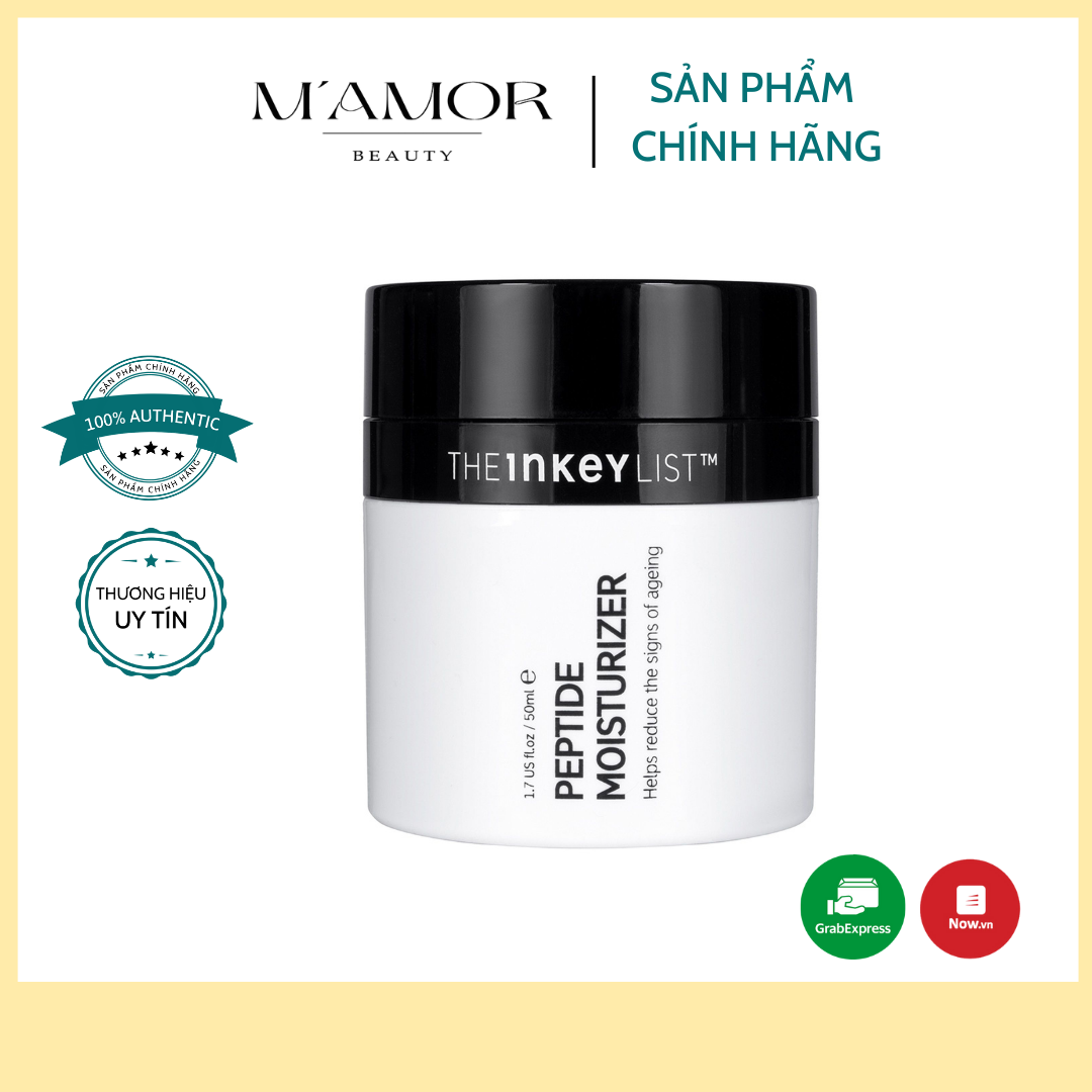 Kem dưỡng ẩm phục hồi da, chống lão hóa, làm đầy da Peptide Moisturizer The Inkey List - Bill Mỹ - M'Amor Beauty
