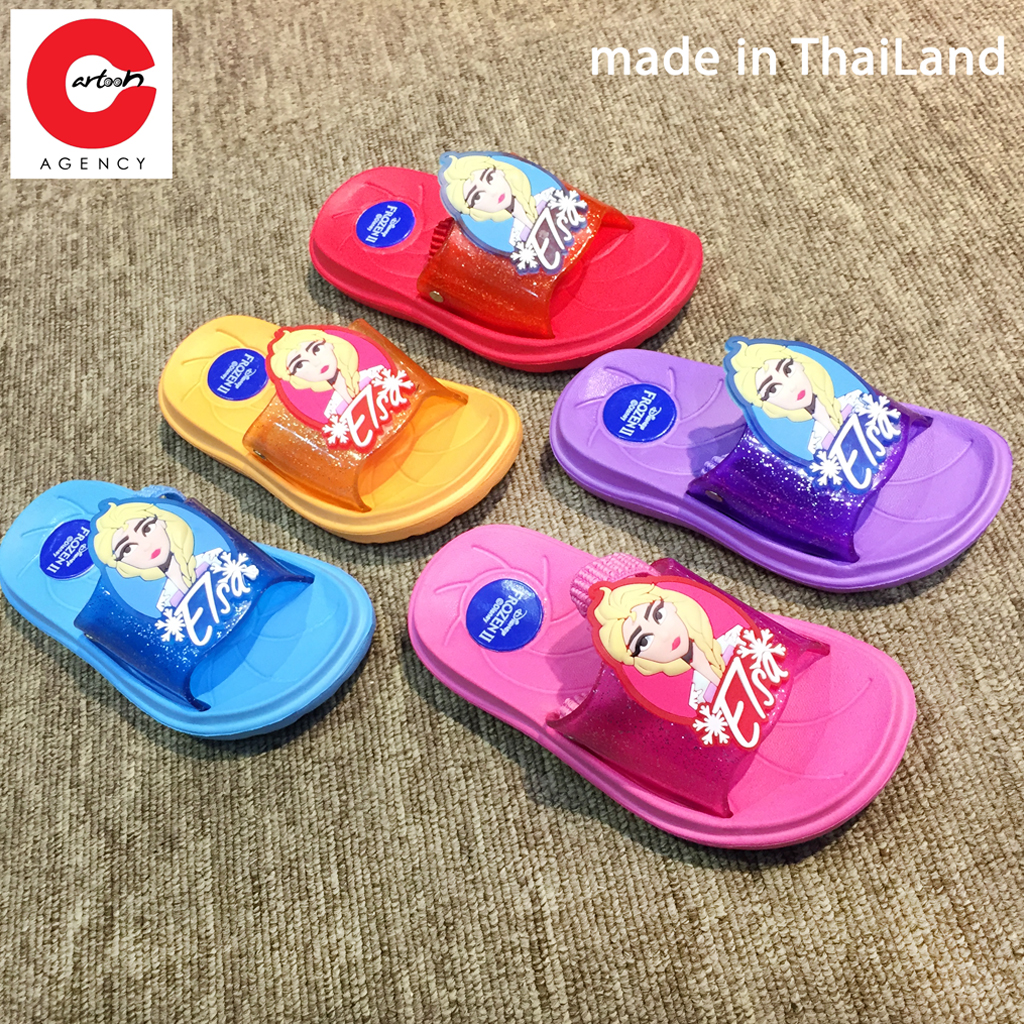 [Phiên bản mới] Dép Elsa tập đi Thái Lan cho bé gái có quai thun cao cấp chính hãng Cartoon Agency, 100% Series7 nhập khẩu trực tiếp từ Cartoon Agency ThaiLand