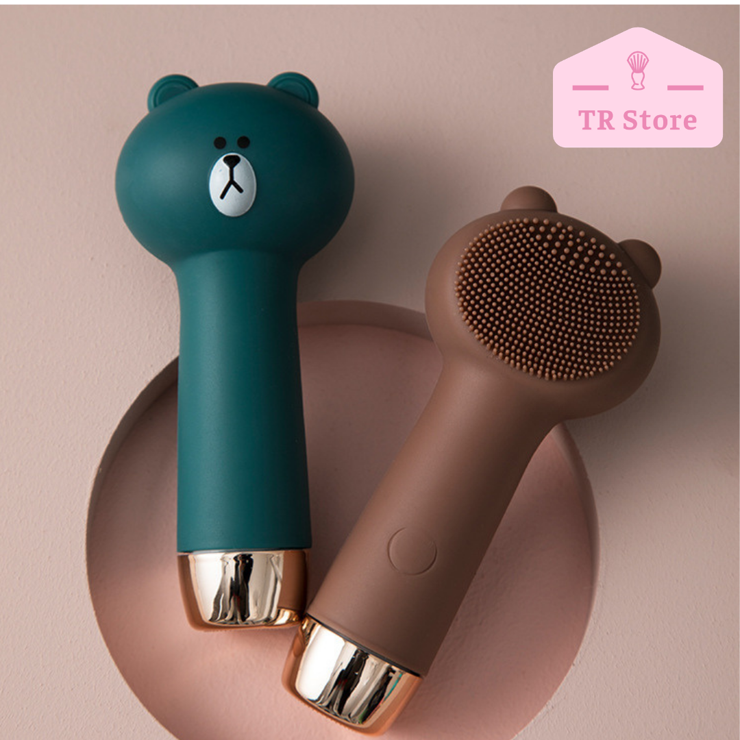 Máy rửa mặt gấu Brown và thỏ Cony Line Friends hãng Inshimanjia