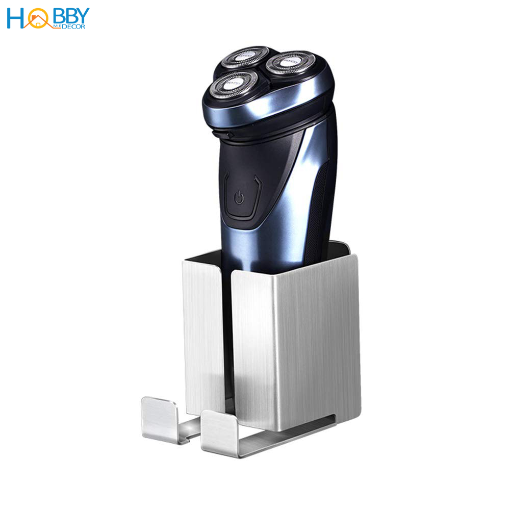 Kệ đựng bàn chải điện, máy cạo râu dán tường Inox 304 HOBBY Home Decor MCR2 kèm keo dán