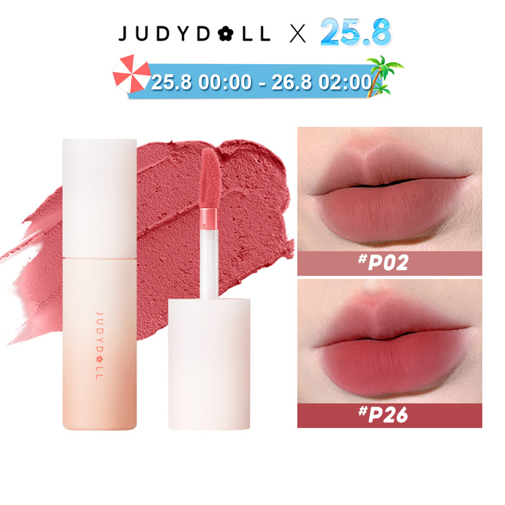 Judydoll Son Bóng Dưỡng Bùn Son Bóng Màu Hồng