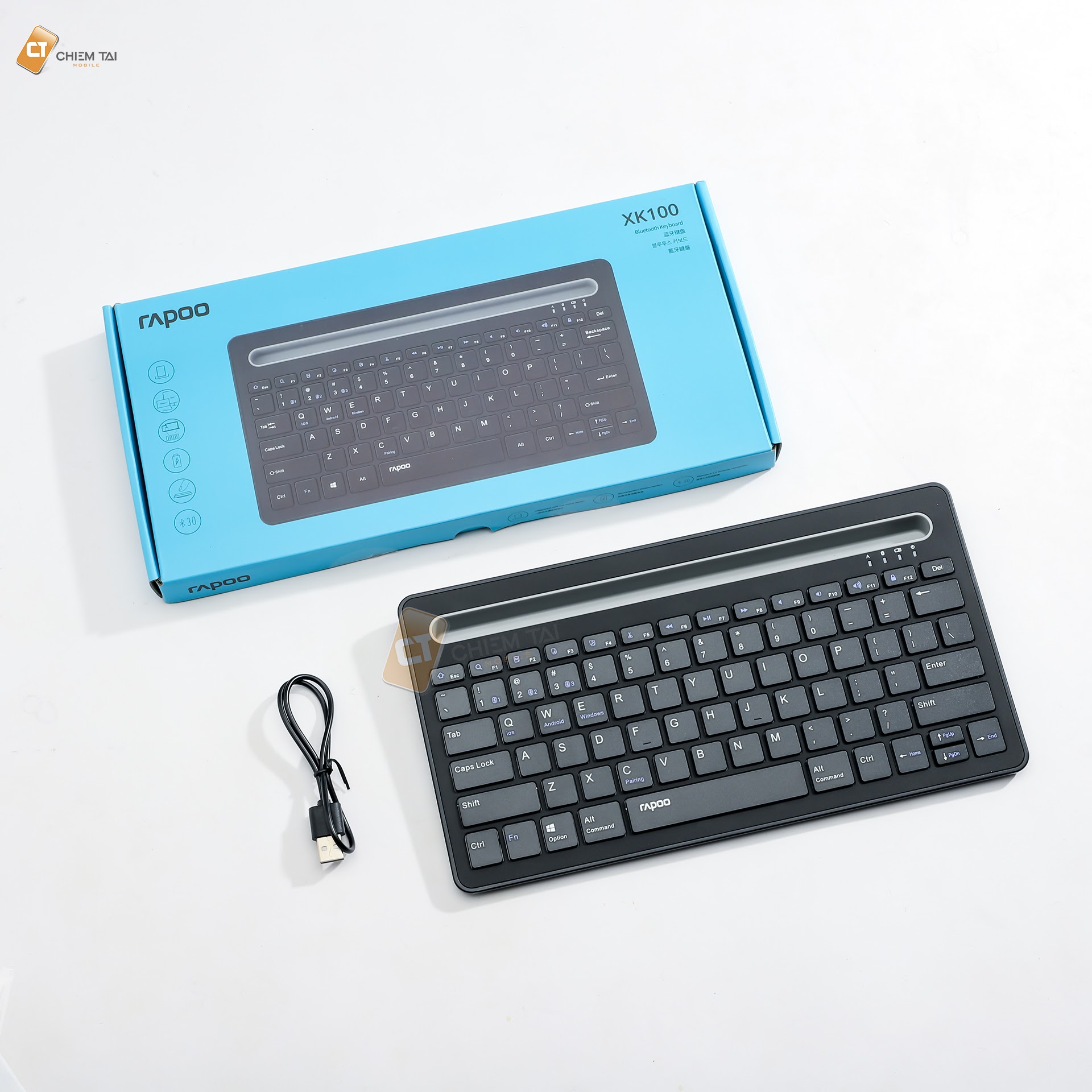 Bàn phím không dây Bluetooth Rapoo XK100