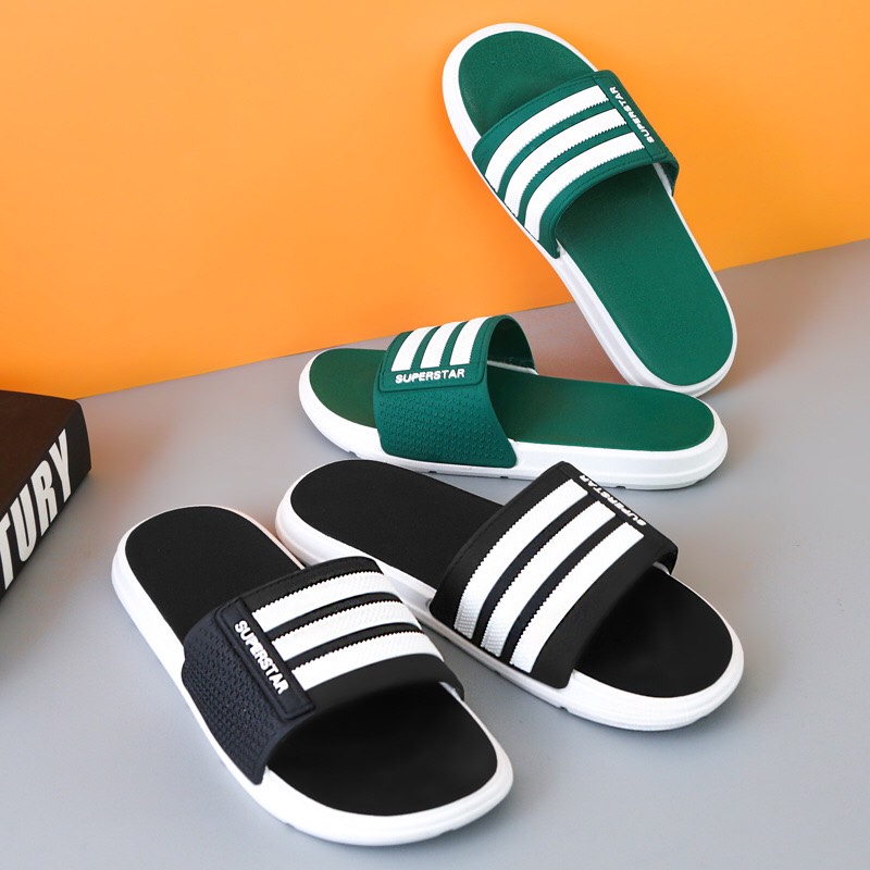 Dép quai ngang superstar nam nữ đúc nhựa dẻo dp66