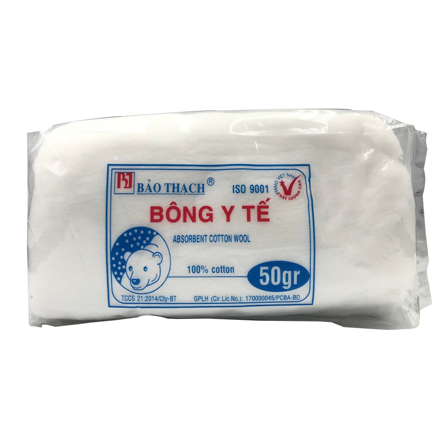 Bông gòn y tế bảo thạch 50gr