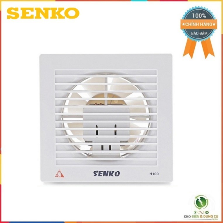 Quạt hút thông gió, quạt hút âm tường H100 Senko chính hãng bảo hành 2 tháng miễn phí