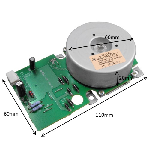 Động cơ brushless không chổi than, chế quạt 12v - 24v 30w trục 6mm