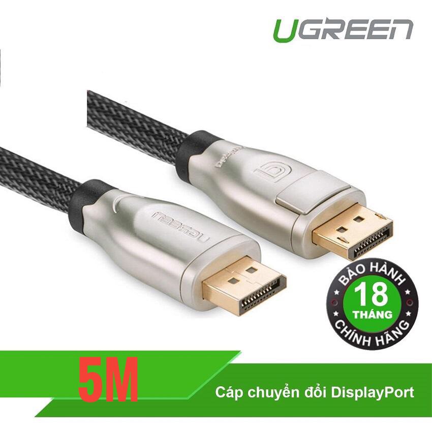 Cáp displayport to displayport ugreen 30122 dài 5m hỗ trợ 4k * 2k