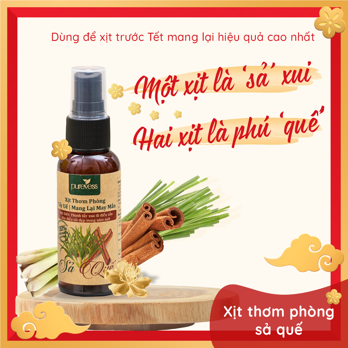 Tinh dầu xông nhà Purevess