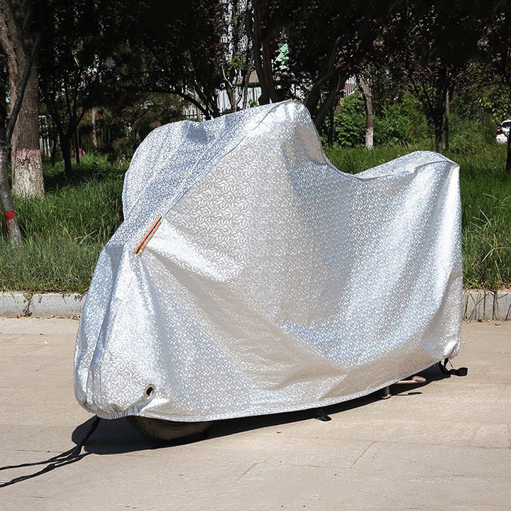 Bạt phủ xe máy chống mưa nắng bụi bẩn, vải dù pha nilon chống thấm