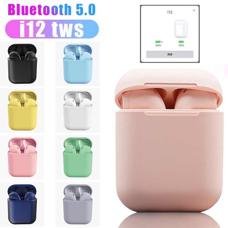 Tai Nghe Bluetooth Inpod i12 TWS Cảm Biến Vân Tay Bản Full Chức Năng Dùng Cho Iphone / Android - Pin Lâu