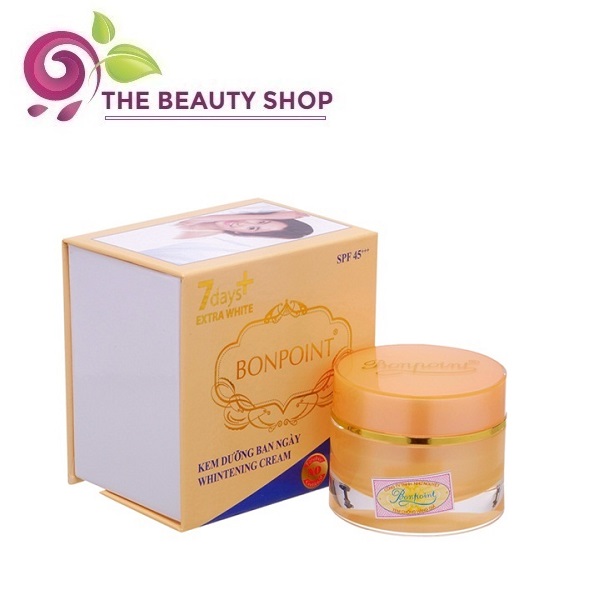Kem dưỡng trắng da mặt chống nắng bonpoint 7days extra white spf45 50g