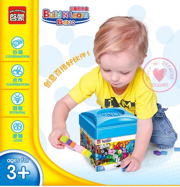 Bộ Lego hộp vuông 460 chi tiết sáng tạo cho bé yêu