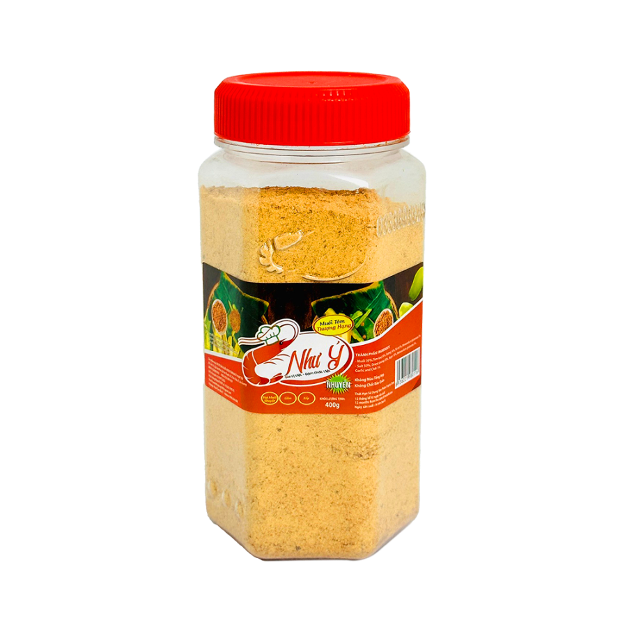 Muối Tôm Hạt Nhuyễn _ [ Muối Tôm Như Ý ] - Hũ 400g (0,400kg) NTFood - Nhất Tín Food