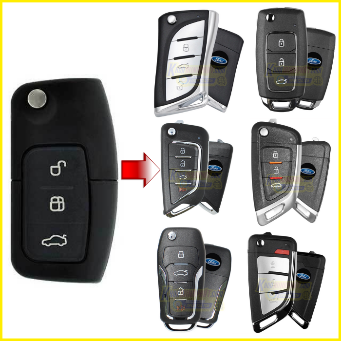 Chìa khoá remote Ford Focus, Momdeo, Fiesta