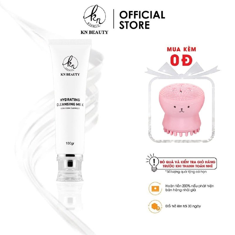 [HCM]Sữa rửa mặt Tinh chất Nha Đam Kn Beauty chính hãng ngăn ngừa mụn căng bóng mịn da
