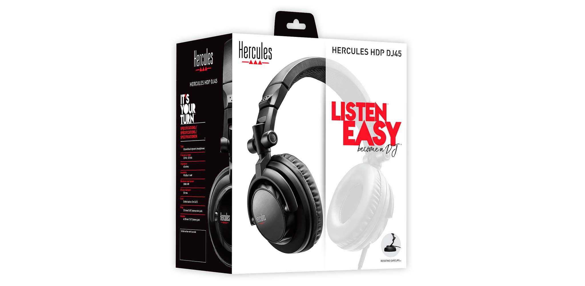 Headphones DJ Hercules HDP DJ45