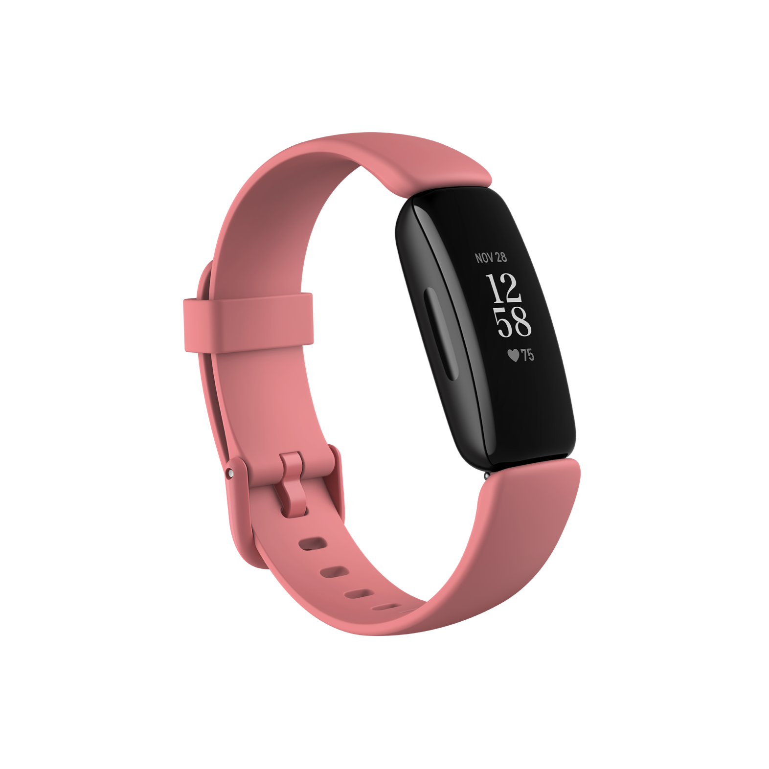 Vòng đeo tay theo dõi sức khỏe fitbit inspire 2, desert rose/black-fb418bkcr-frcjk - hàng chính hãng