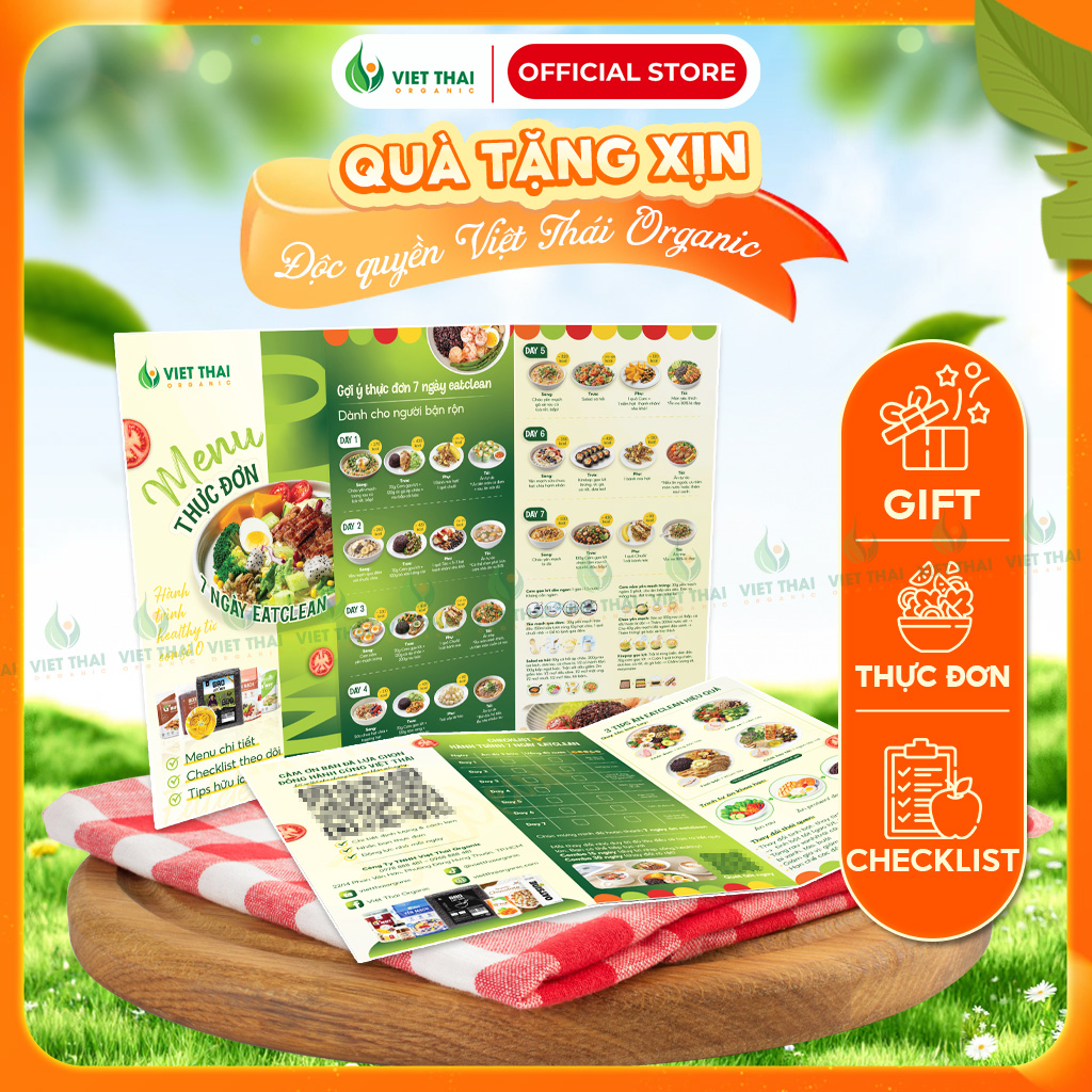 [Giveaway Items Not for Sale] Eatclean Combo Gift Menu Checklist Brown Rice Oatmeal
