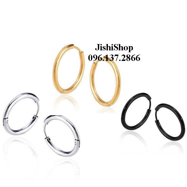 Khuyên tai Inox tròn Sơn Tùng