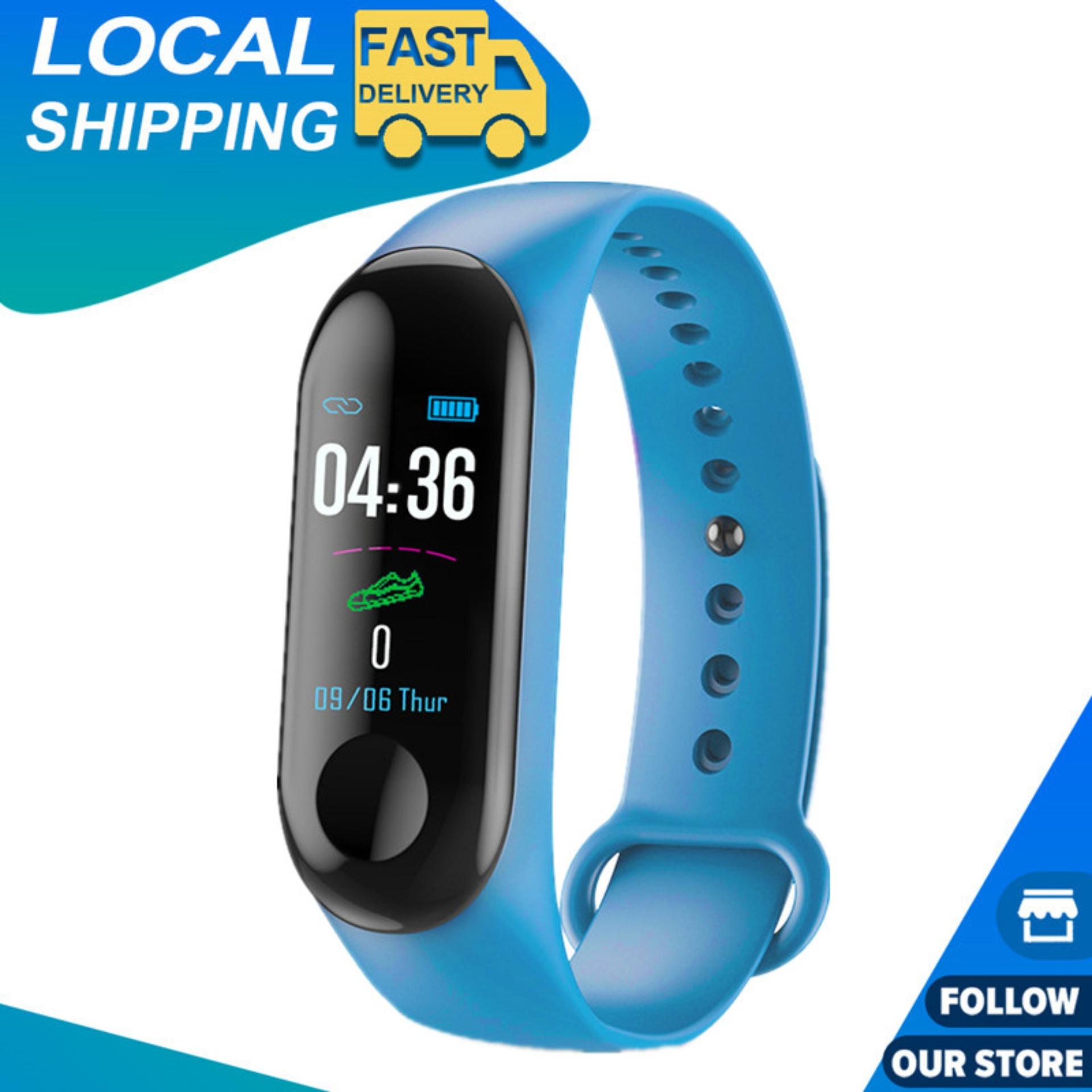 Đồng hồ thông minh smart band M3 đo nhịp tim, bước chân kết nối thông báo với điện thoại - Đồng hồ thông minh smartwatch - Đồng hồ thông minh giá rẻ