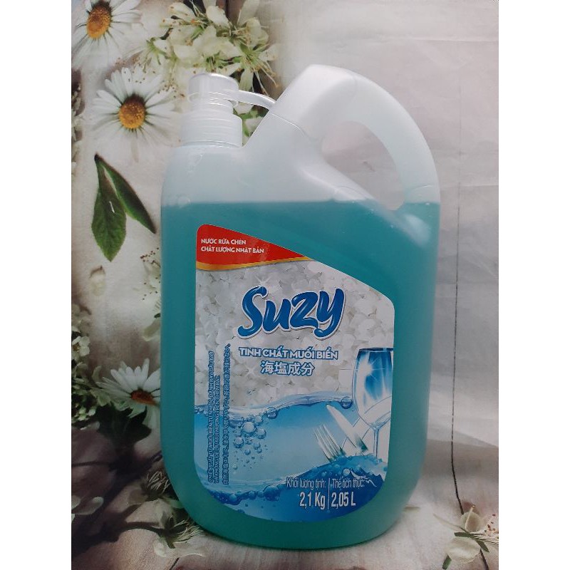 Nước rửa chén bát suzy nhật bản 2,1kg hương muối biển - thành phần hữu cơ chất lượng nhật bản