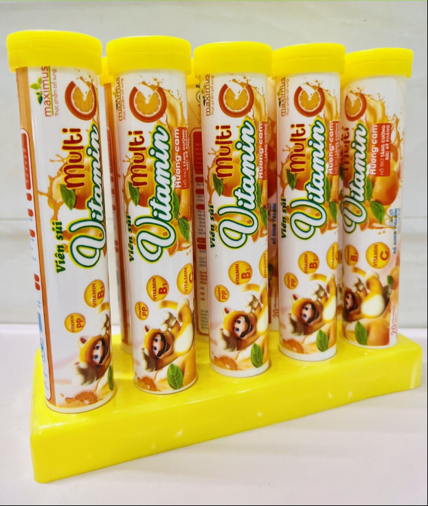 Combo 10 tuýp C Sủi Multi - BỔ SUNG VITAMIN C- TĂNG SỨC ĐỀ KHÁNG (Tuýp 20 viên- giao mẫu ngẫu nhiên )