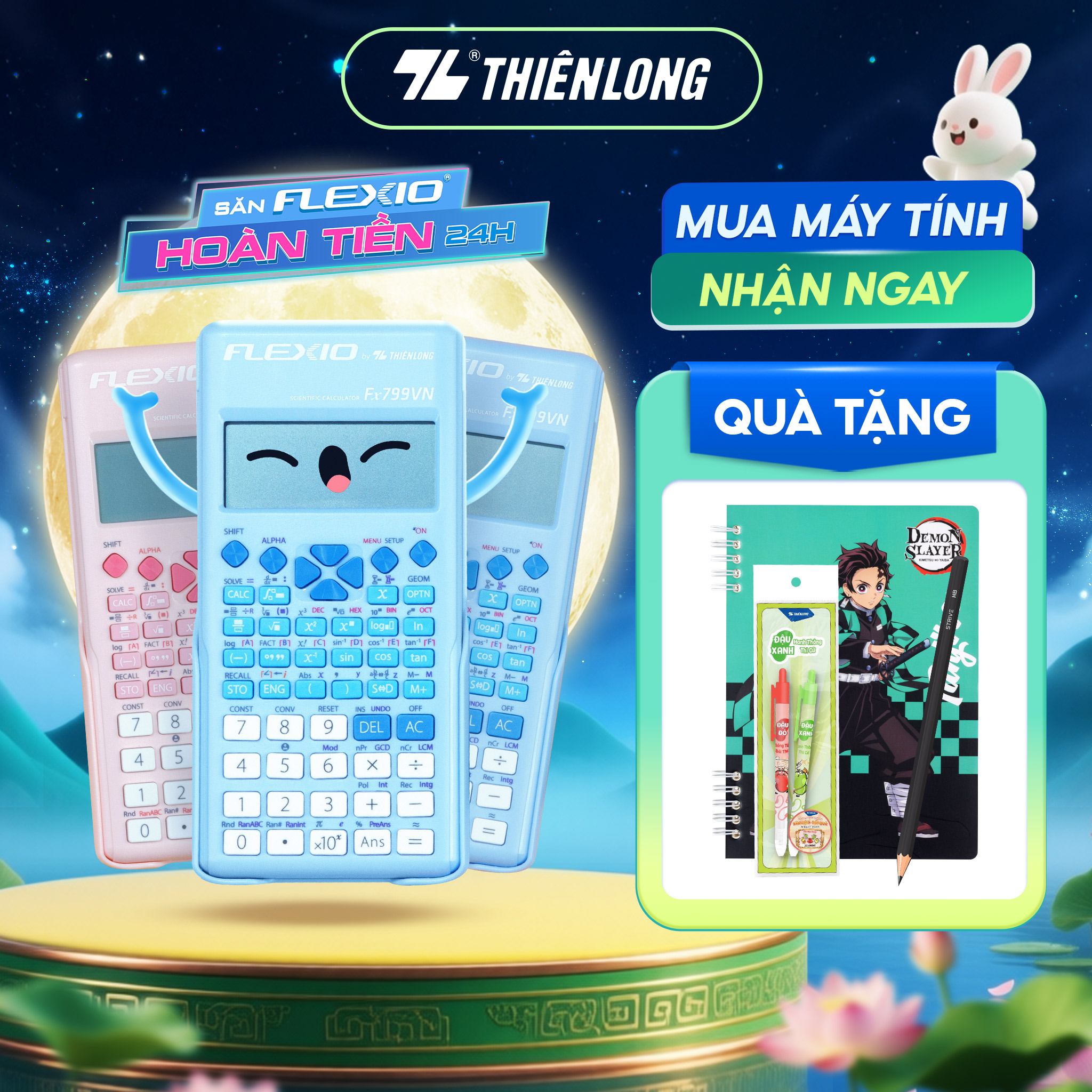 Máy tính khoa học Thiên Long Flexio Fx799VN - Máy tính đạt chuẩn mang vào phòng thi