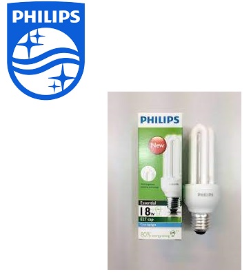 Philips - bóng compact 3u - 18w