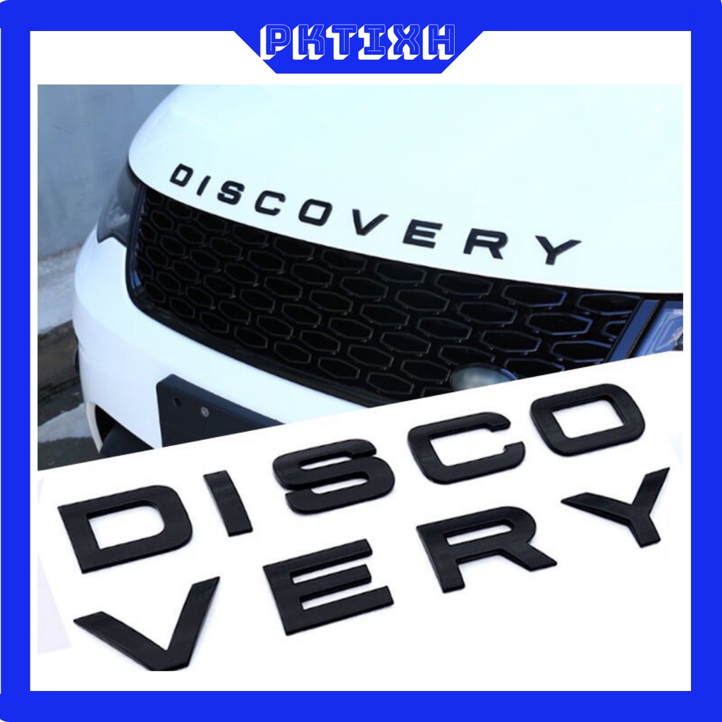 Tem dán trang trí xe ô tô ,tem dán chữ DISCOVERY màu vàng,bạc, đen