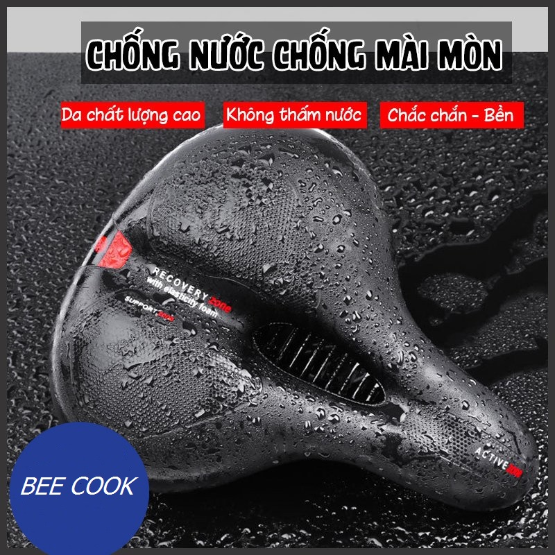 Yên Xe Đạp Thể Thao Đàn Hồi Thoáng Khí Yên Xe Đạp Leo Núi Cao Cấp Da PU
