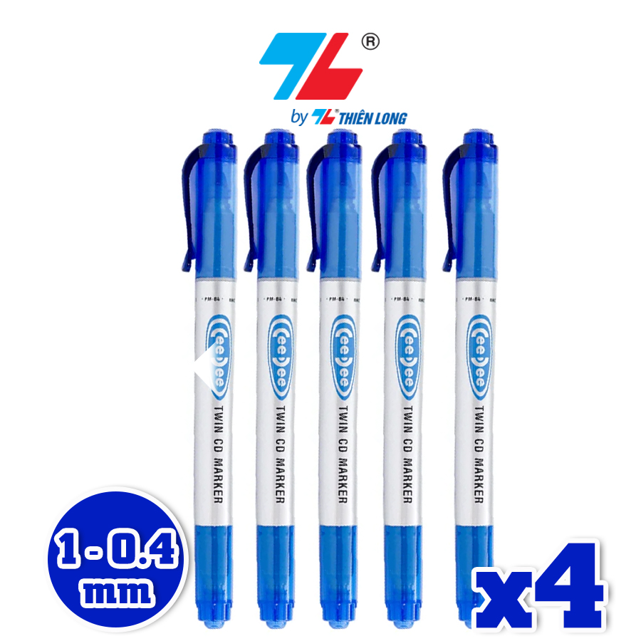 Combo bút lông dầu thiên long pm-04