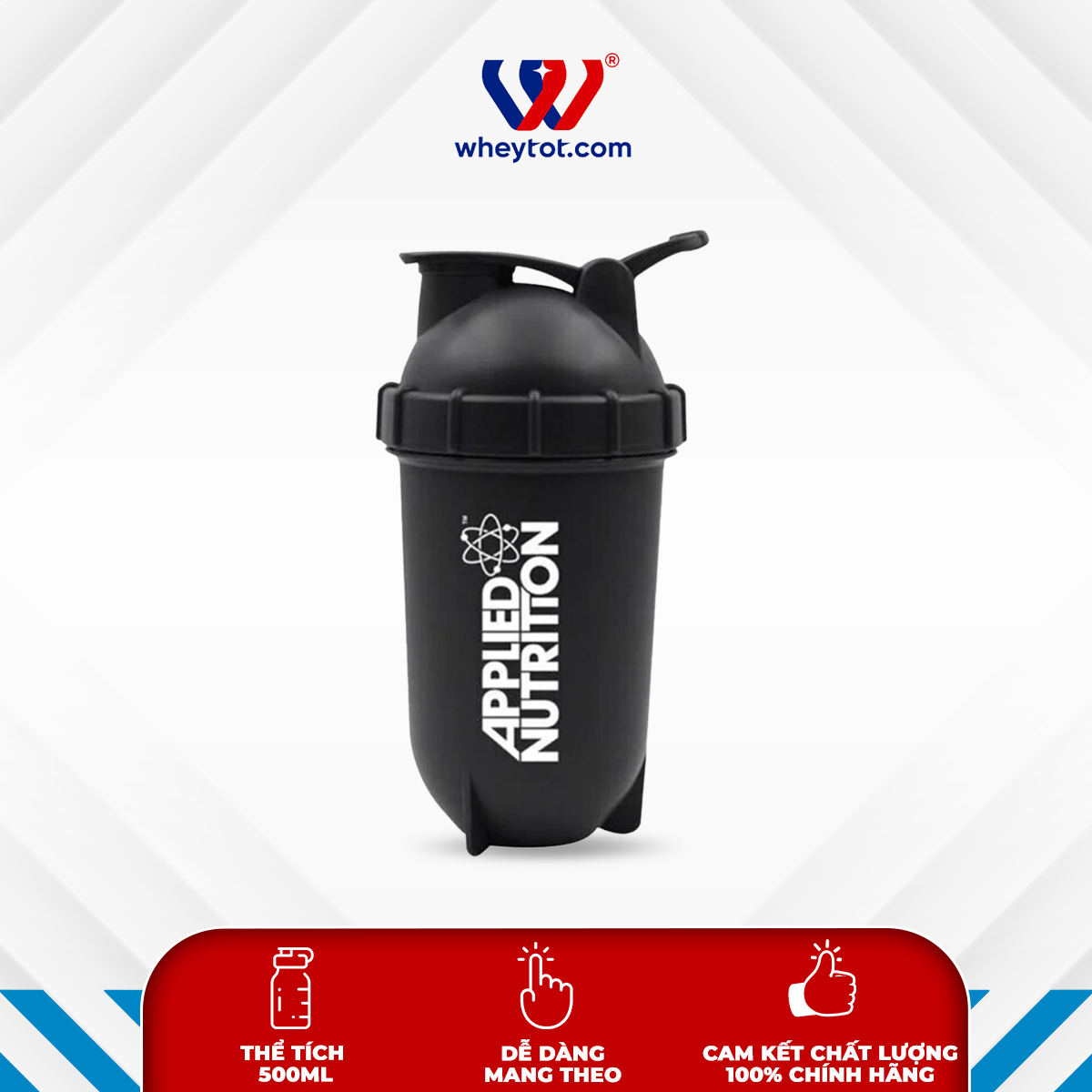 Bình shaker Applied Nutrition, bình lắc tập gym chính hãng