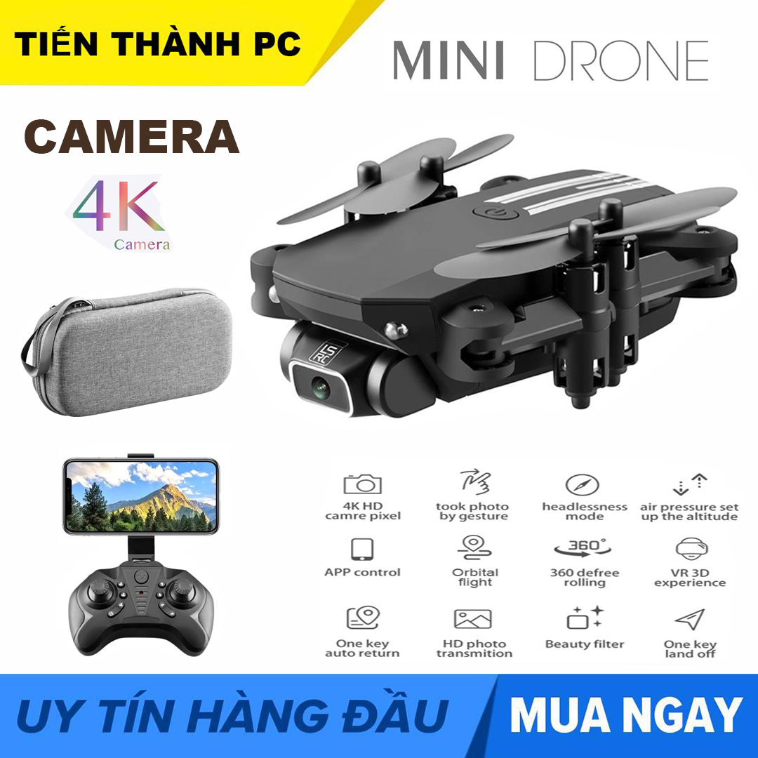 { NEW 2021 } TẶNG TÚI ĐỰNG - Flycam RSLC LS-MIN Mini  Drone 4k Camera HD,