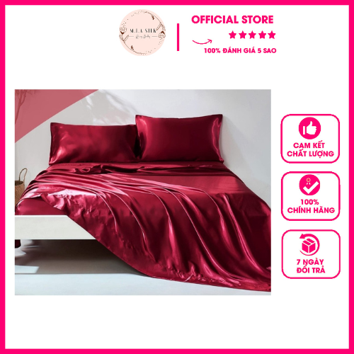 Set ga lụa bọc nệm - ga bo chun chất phi lụa thái tuấn cao cấp đủ size cho nệm dày, siêu mịn không nối vải - mia silk