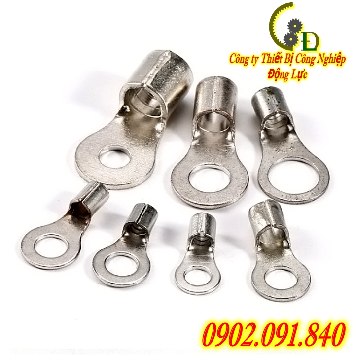 Đầu cos đồng tròn [10cái] đầu cốt bấm dây điện 36mm 38mm, đầu cót RNB 38-10