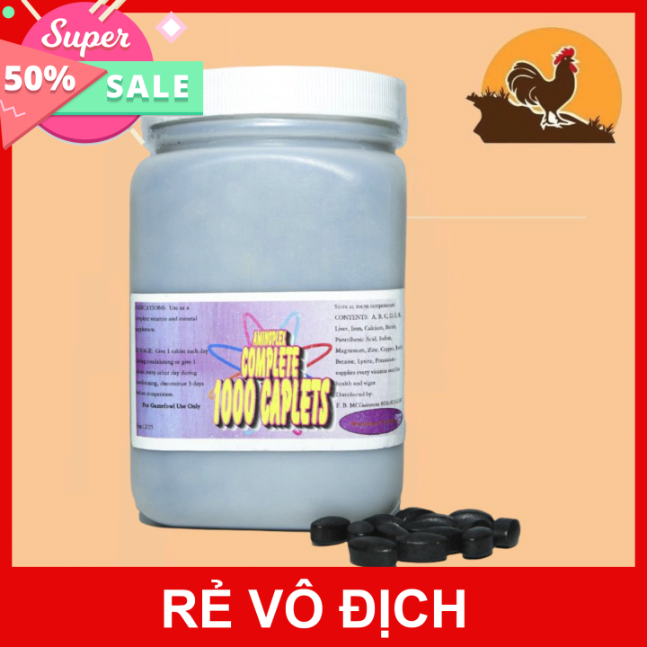 Aminoplex fb phát triển cơ bắp, gà tăng bo nở cơ lọ 1000 viên