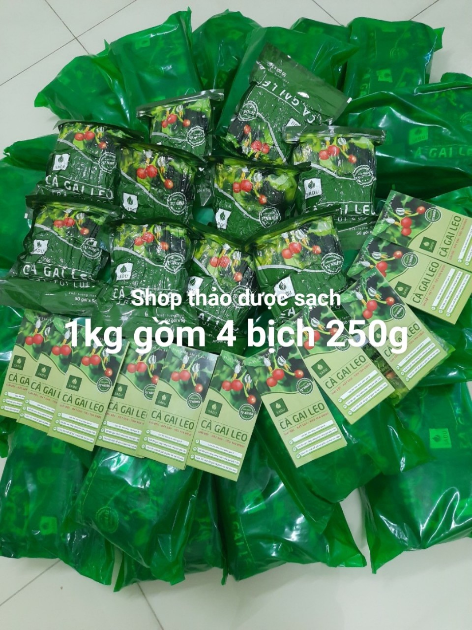 1kg trà cà gai leo túi lọc sadu mát gan-thải độc gan