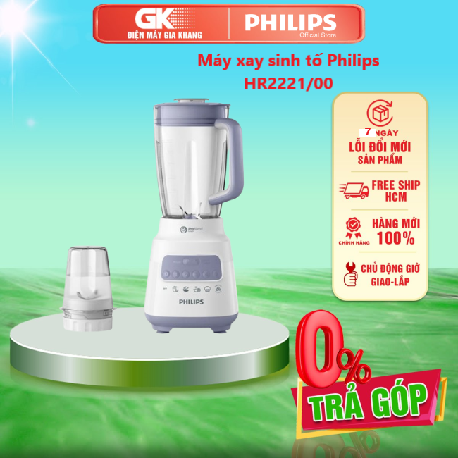 Máy xay sinh tố Philips HR2221/00 - GIAO TOÀN QUỐC - FREESHIP HCM