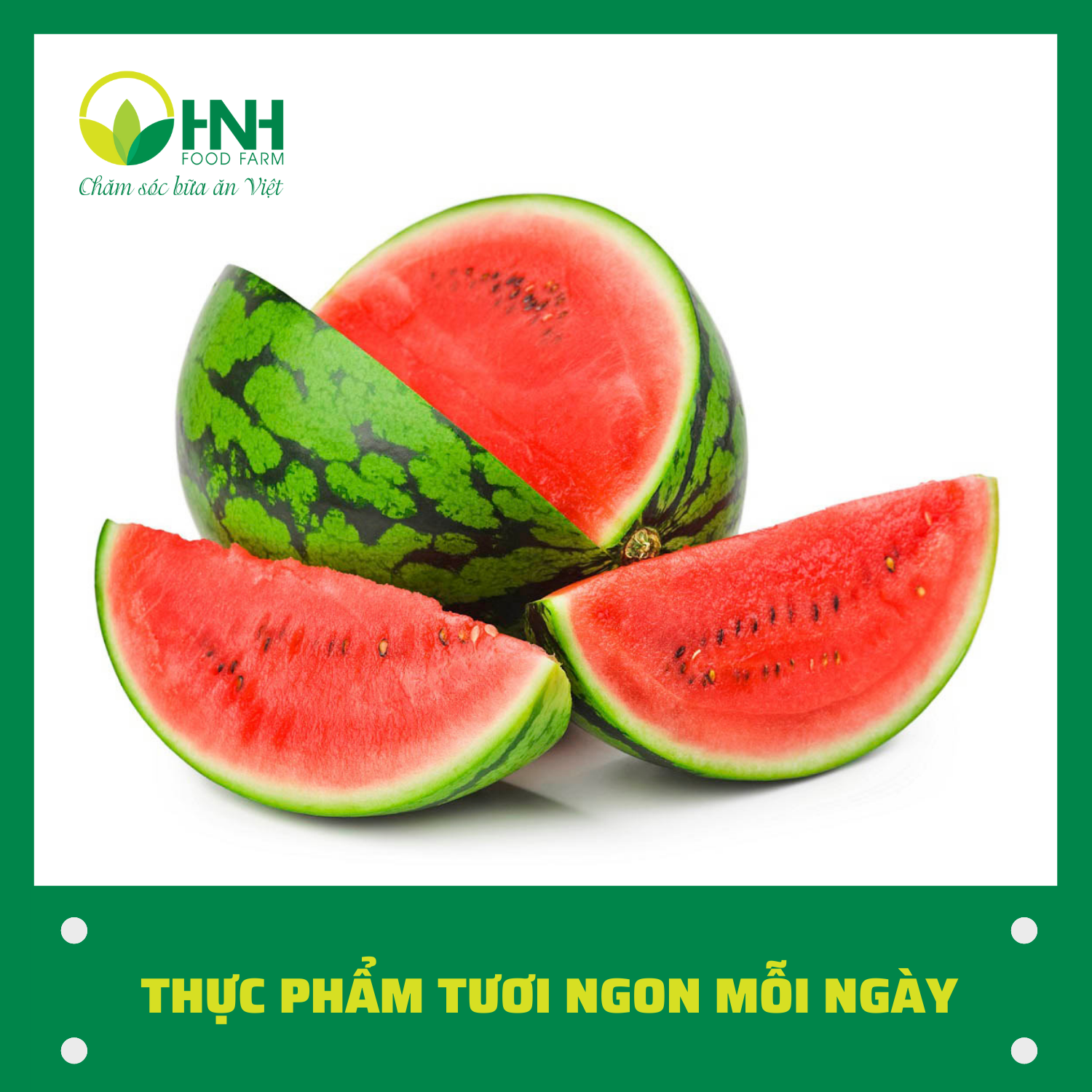 [CHỈ GIAO HÀ NỘI] Dưa hấu gò công chuẩn ngon loại 1, trợ giá mùa dịch - HNH Food Farm
