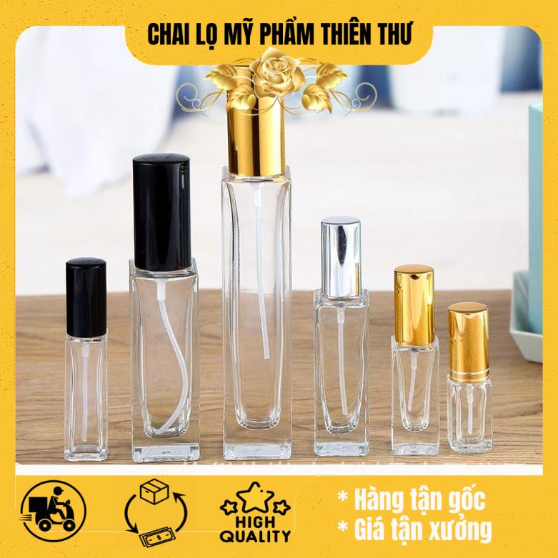Lọ chiết nước hoa 50ml Vuông Cao / lọ dầu thơm