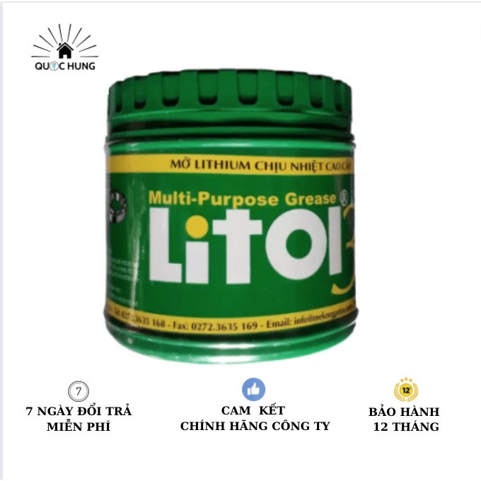 Mỡ bôi trơn, mỡ bò, mỡ lithium chịu nhiệt cao cấp Litol3, phụ tùng quạt