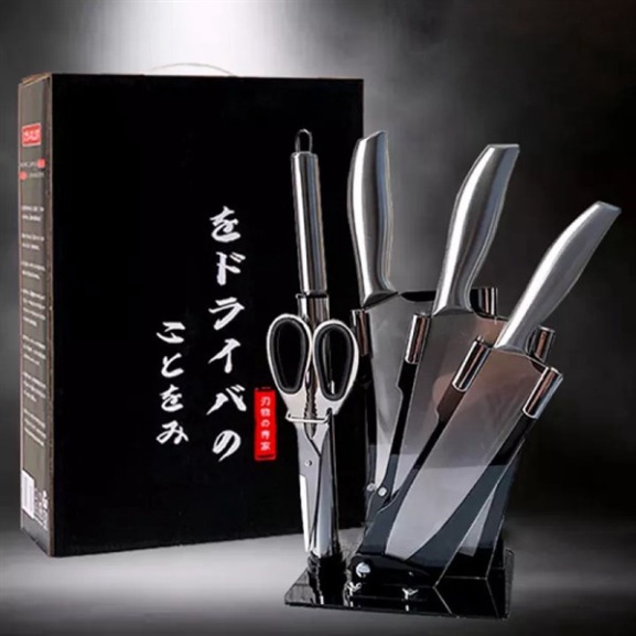 Bộ dao nhật 6 món nhà bếp japan - bộ dao nhà ăn 6 món inox cao cấp