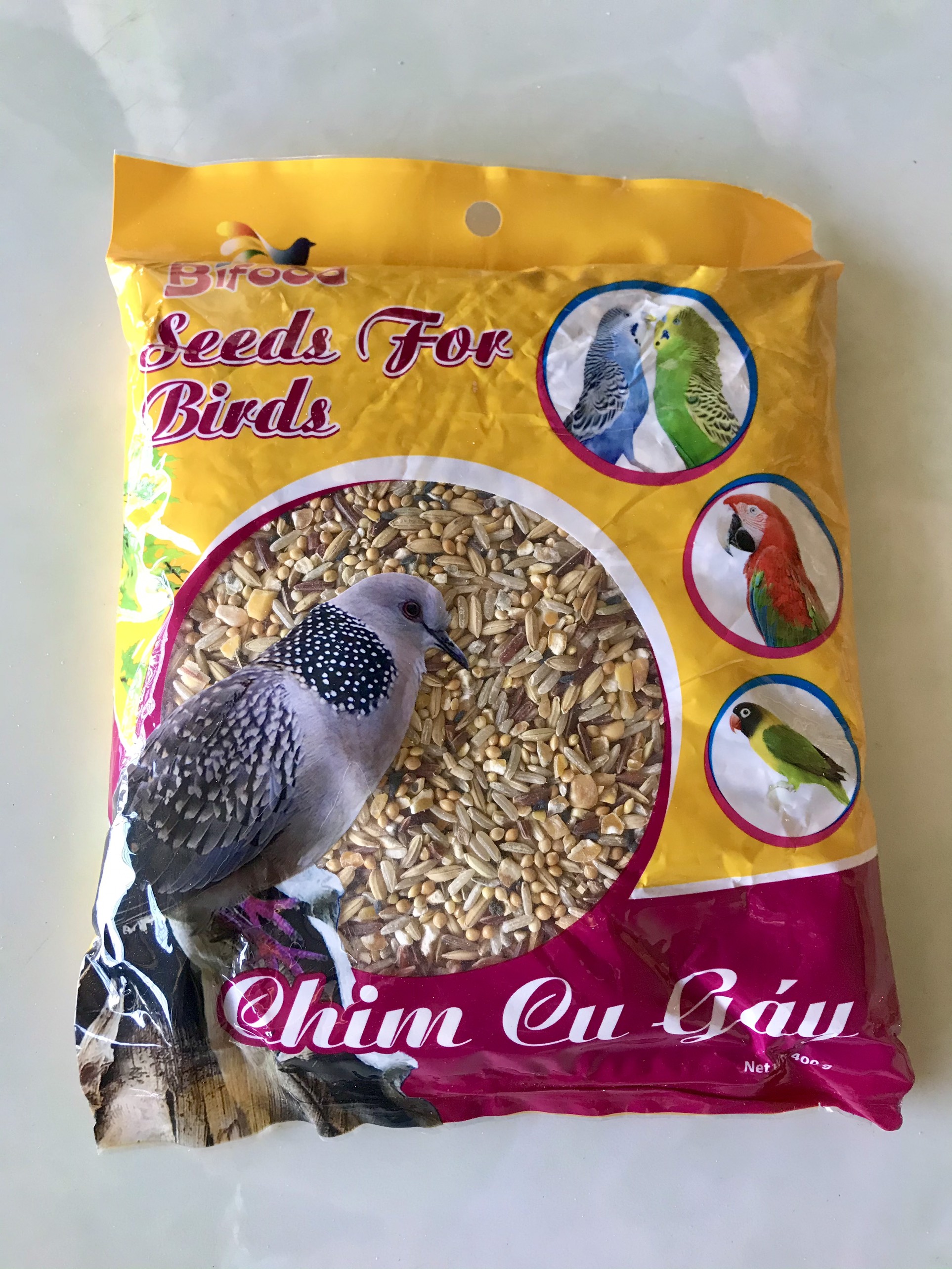 ngũ cốc cho chim Cu Gáy Bifood 400gr - Thức Ăn Chim Cao Cấp