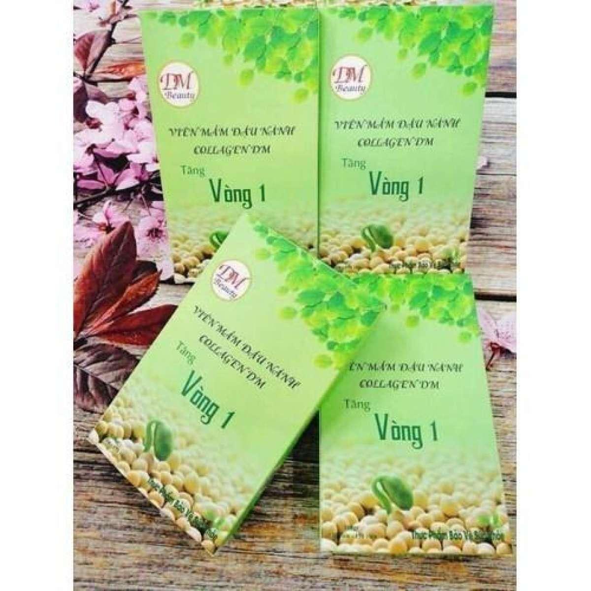 [HCM]viên mầm đậu nành collagen dm tăng vòng 1