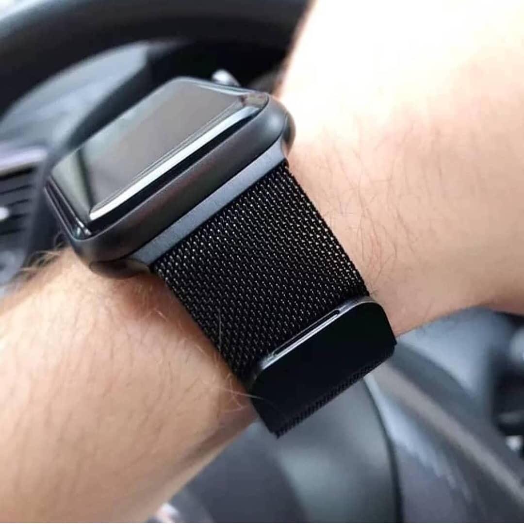 Dây Milanese Loop Đồng Hồ Apple Watch Black (không kèm mặt đồng hồ)
