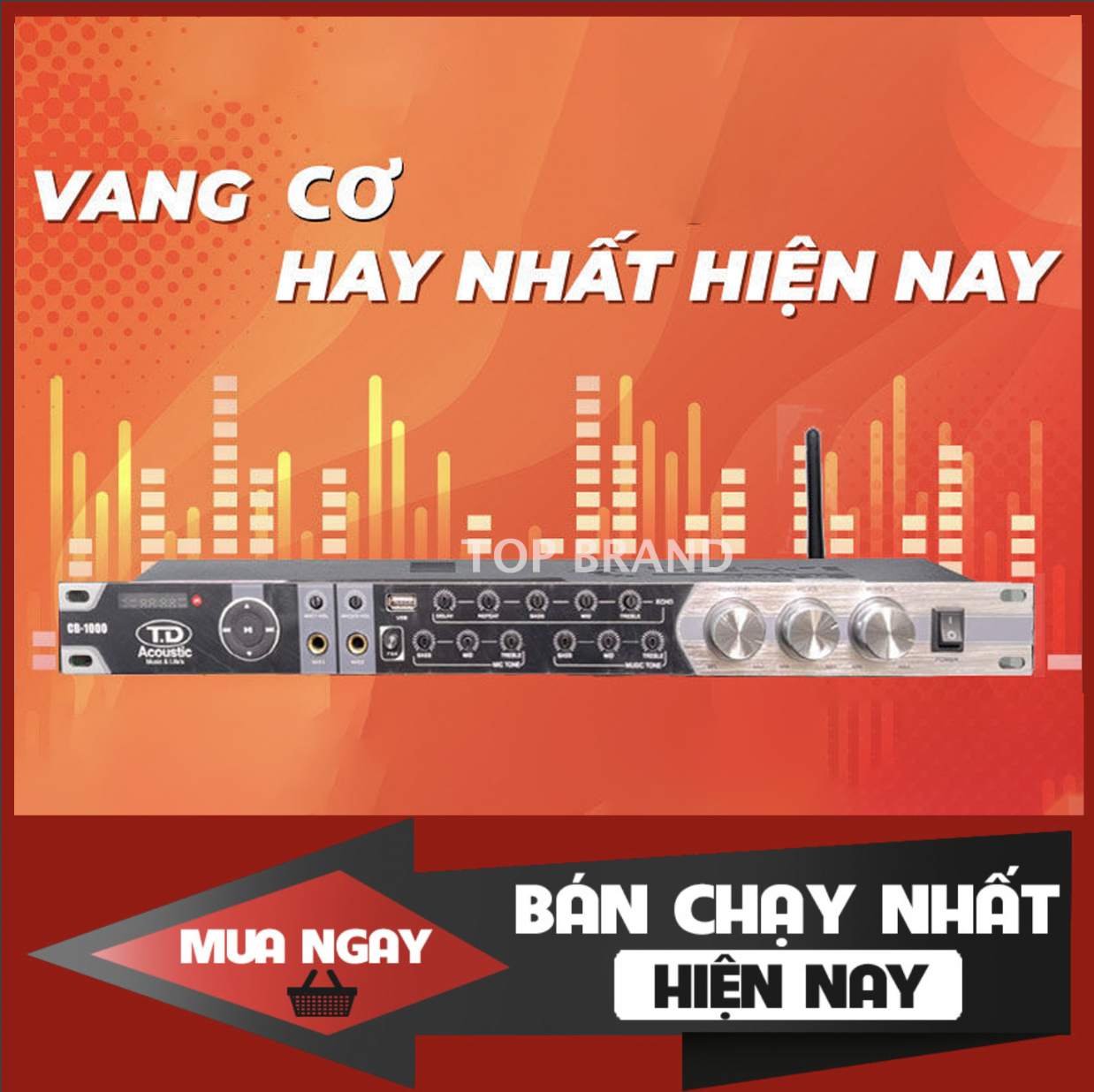 Vang cơ td acoustic cb-1000 chính hãng, kết nối bluetooth, hỗ trợ nhiều cổng micro, công nghệ xử lý trộn âm thanh tiên tiến âm bass mạnh, tiêng tteble rõ ràng, sạch sẽ