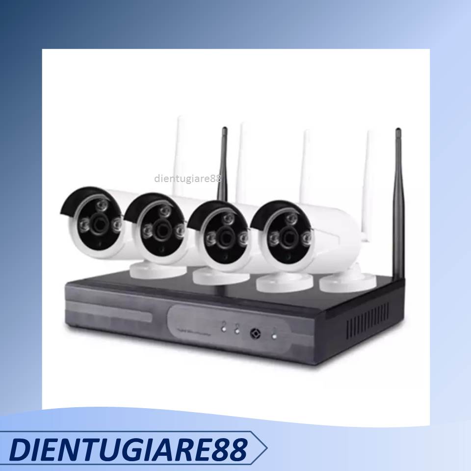 Bộ đầu ghi nvr kit wifi 4 mắt camera / 8 mắt camera wifi 3.0 - đàm thoại 1 chiều - bảo hành 12 tháng